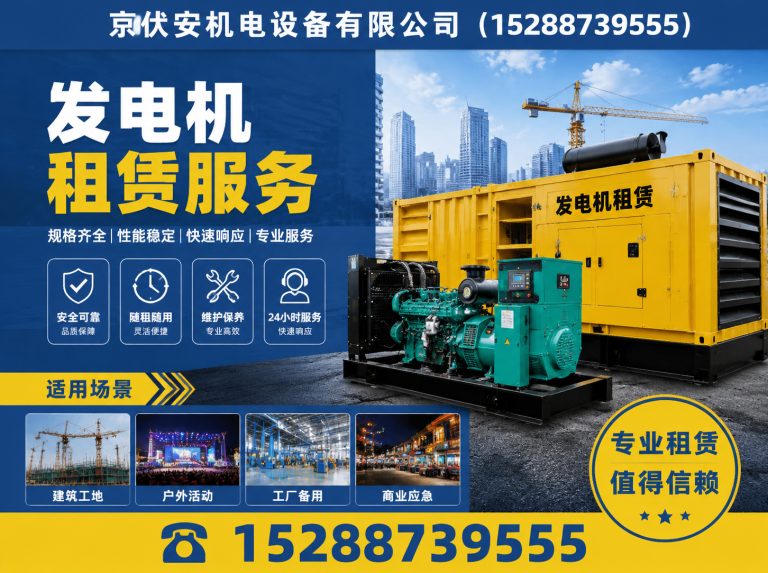 昌都发电机租赁展示图
