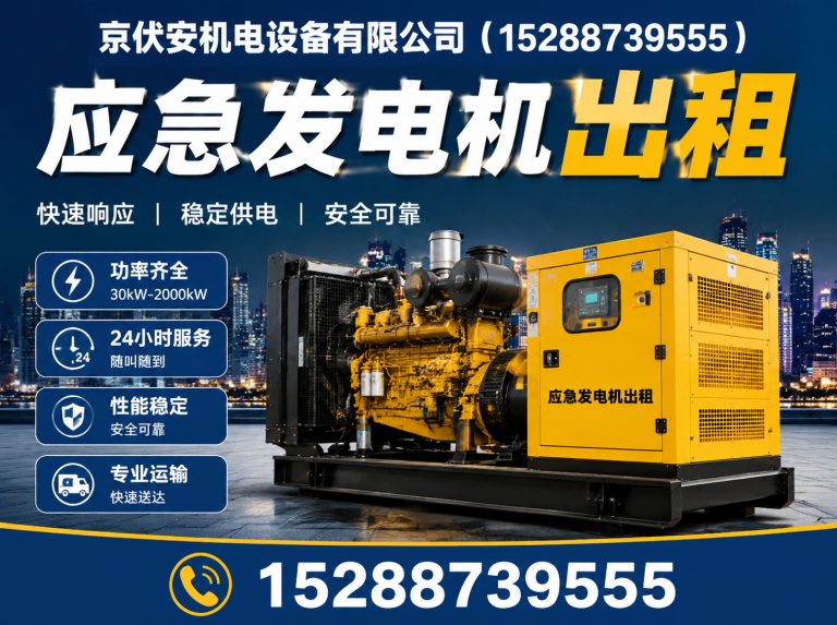昌都柴油发电机组出租展示图